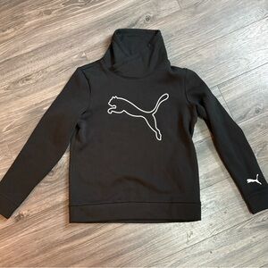 Puma Black Workout Crewneck with Logo Sweatshirt M Medium Shirt #64